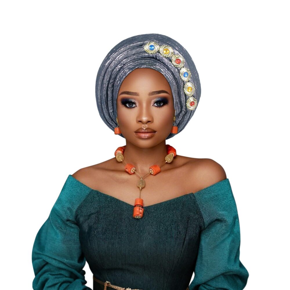4219 Nigerian hat African auto gele Headscarf hat,Nigerian Headwraps